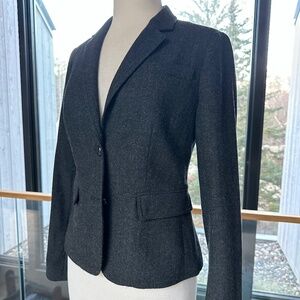 Banana Republic Charcoal Grey Blazer, wool mix - Size 4 Womens